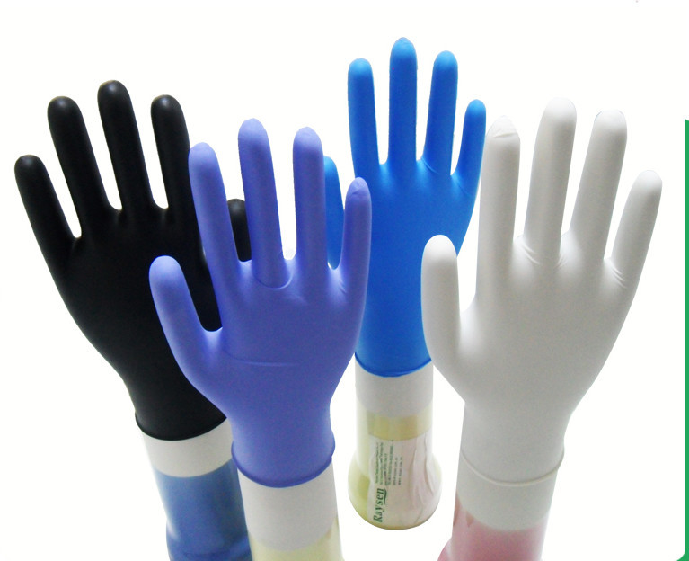 Durable Non Sterile Disposable Nitrile Gloves Powder Free 240mm Length