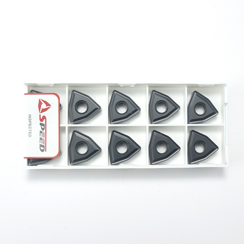 Speed WNMG080412 Tungsten Carbide Turning Insert For Wear Resistant Cast Iron