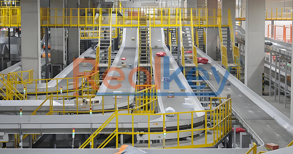 Customized Warehousing Conveyor Belt Conveyor Equipment For Courier Services