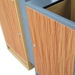 Standing 900mm Length 31.7gal Outdoor Wooden Trash Can