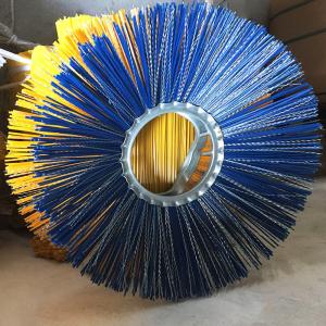 China Efficient Street Cleaning Steel Wire PP Sweeper Brushes Rotating Road Snow Sweeping Brush wholesale