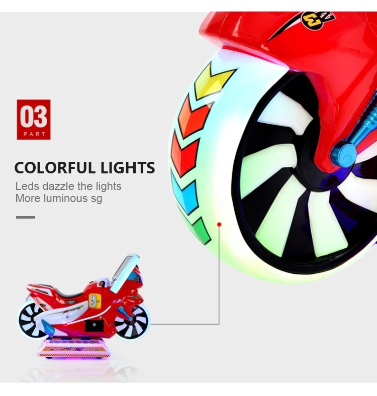Coin Operated Kiddie Ride Machines Racing Motorcycles 110/220V 180W