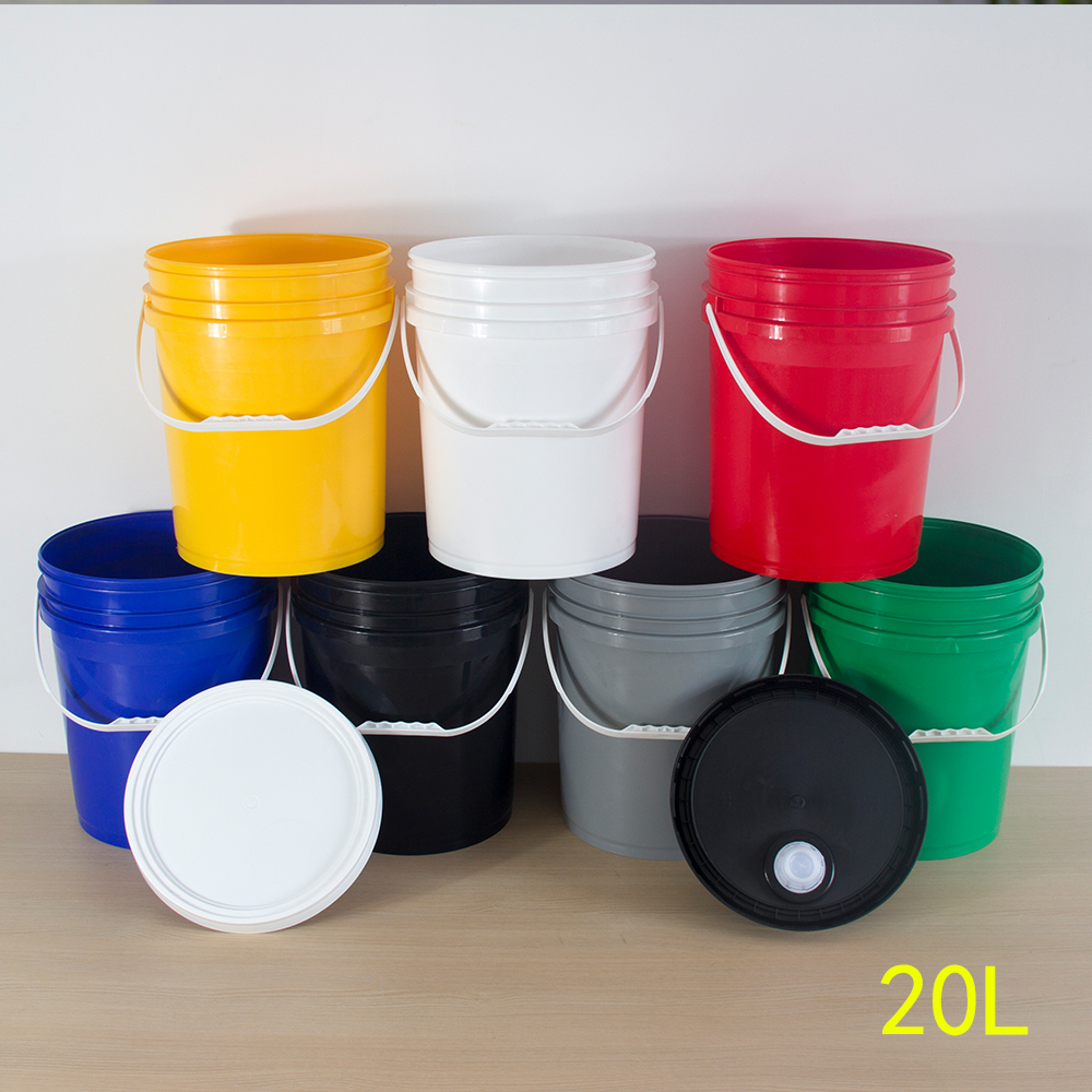 Round 20L Tap 5 Gallon Multi-Functional Coaches Bucket Cooling Kegs Stripe Plastic Container