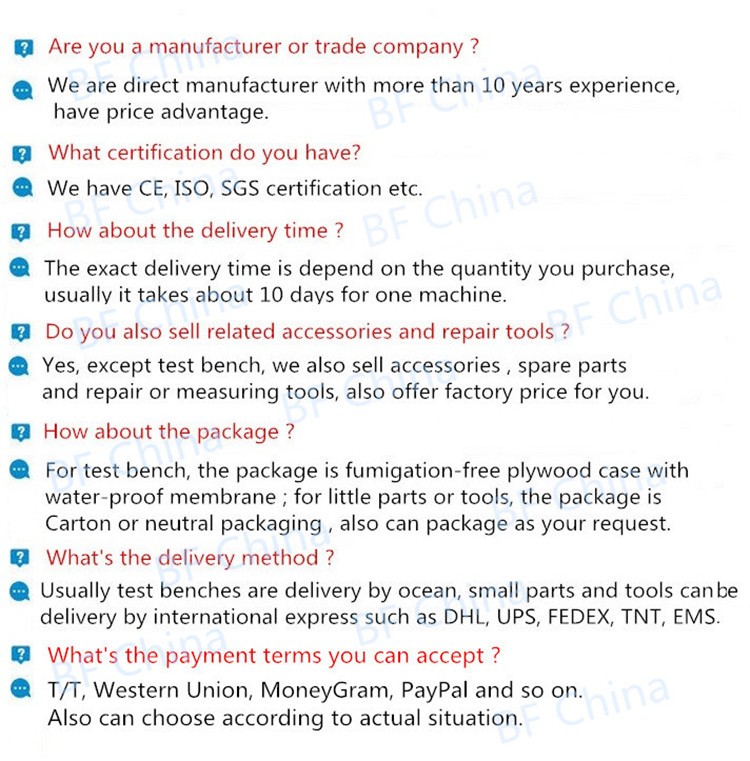 Injector spare parts bosch common rail injector repair kits