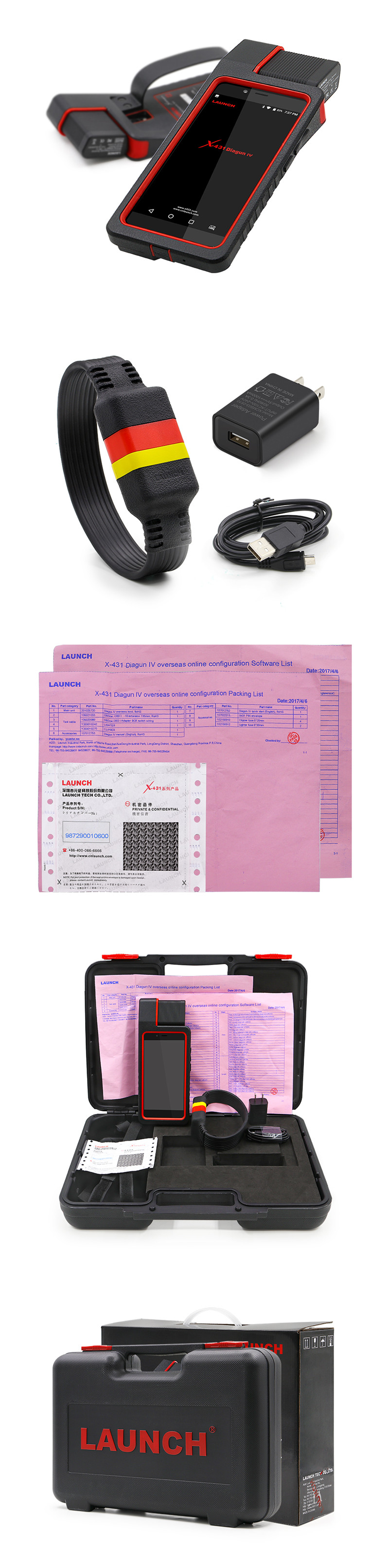 LAUNCH X431 Diagun IV Full system diagnostic tool 2 year free up date x-431 diagun iv Bluetooth/Wifi Scanner good than d
