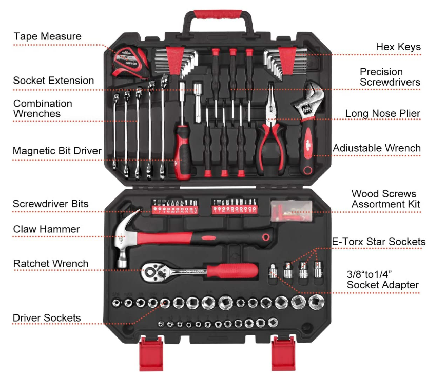 1pc 5pcs Mechanic Tool Set , 8pcs mechanic tool box set