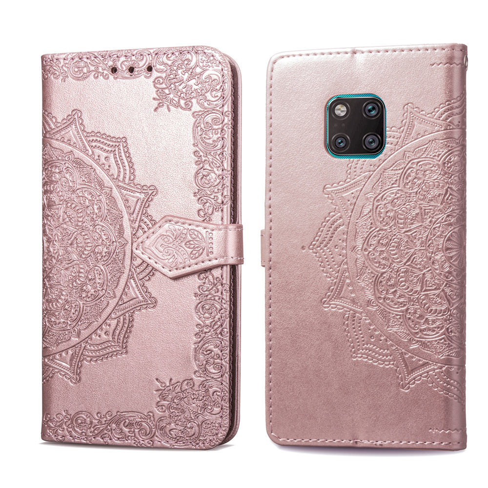 Multi Color Embossed Mandala Phone Flip Case For Huawei Honor7A/Y6 2018 P10lite Y3 2017/Y3 2018 mate20 pro mate20 lite