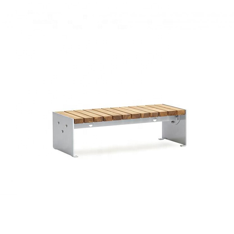 Contemporary Furniture 180cm Metal And Wood Garden Table