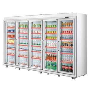 China Easy Adjust Commercial Upright Freezer Glass Door Good Temperature Evenness wholesale