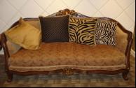 China 220*95*110cm European Style Furniture Sofa Set Abrasive Resist wholesale