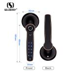 Fingerprint Sliding Frameless Keypad Electric Office Biometric Locks
