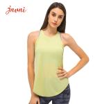 130gsm Activewear T Shirts Workout Tops For Women Yoga Tank Tops 25% spandex