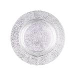 Hot selling High Quality Silver Decoration Glass Charger Plate for Dinnerware
