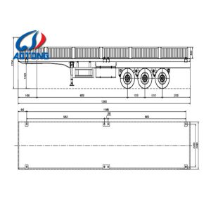 3 Axles 40t Bulk Cargo Semi Trailer with Side Wall As Per Client's Specification