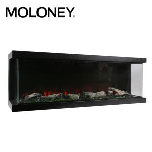China 180cm 72 Inch 3 Sided Electric Fireplace Insert Cabinet Multi-Color Flames wholesale