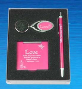 China Metal keychain, metal pen, mirror for make-up wholesale