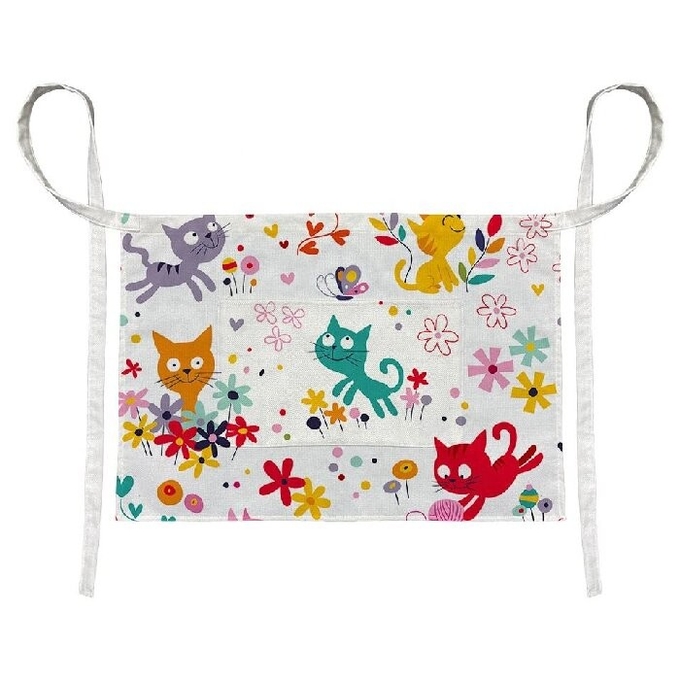 Blank Linen Sublimation Half Apron With Pocket For Sublimation Printing