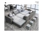 Light Leather Hotel Room Sofa Combination Modern Living Room Sofa