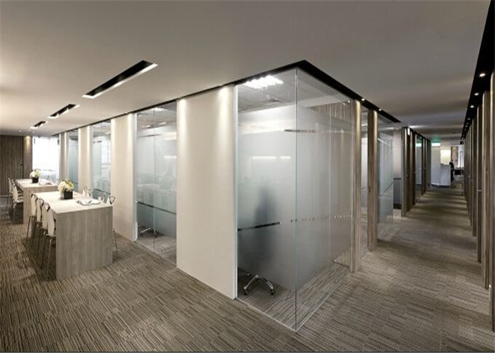 Decorative Frosted Safety Glass Tinted Tempered Glass For Partition Walls
