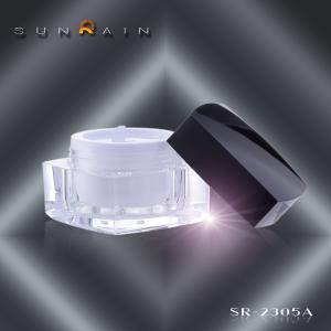 China Glass empty Plastic Cosmetic Jars SR- 2305 cosmetic containers and jars wholesale