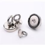 Strong Pulling Force Fishing Magnet D80 Pot Shape Magnetic Materials With Rope