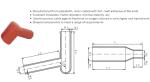 Flame Retardant Heat Shrink Right Angle/In-line Bushing Boot