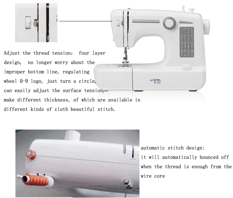 Family Automatic Sewing Thread Winding Machine with 2.5mm Max. Sewing Thickness