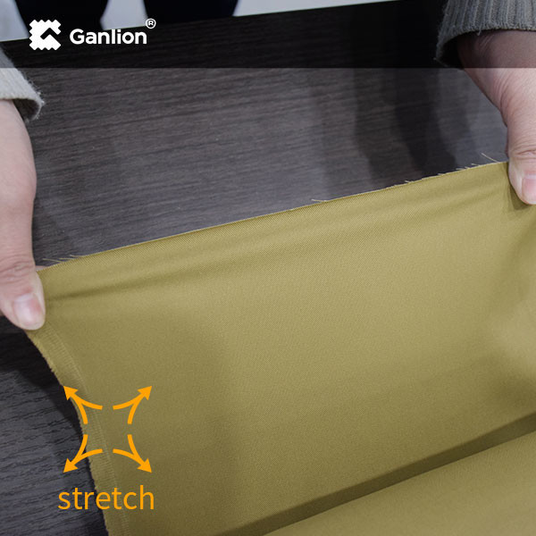 205GSM polyolefine fiber Twill 2/1 Stretched Workwear Material For Medical Uniform Fabric