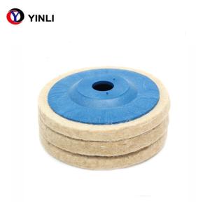 China 125mm 5 Inch Glass Edge Polishing Wheel Industrial Blue Color wholesale