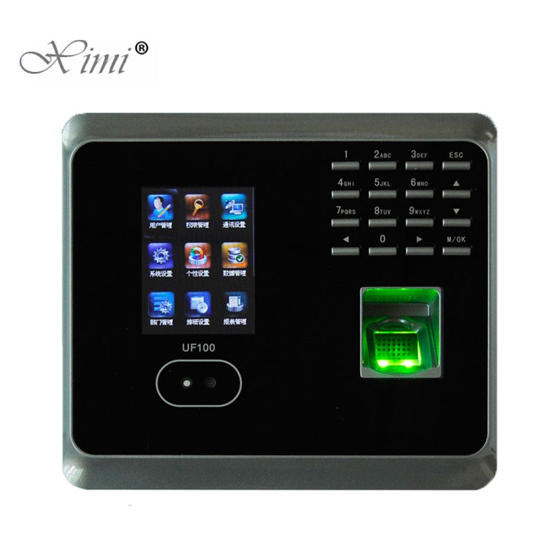 ZK UF100 Biometric Face Time Attendance And Fingerprint Time Attendance With RFID Card Have Dark,Blue,Golden Colors For Choose