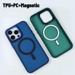 Translucent Matte Magsafe Phone Wallet Shockproof Anti Fingerprint