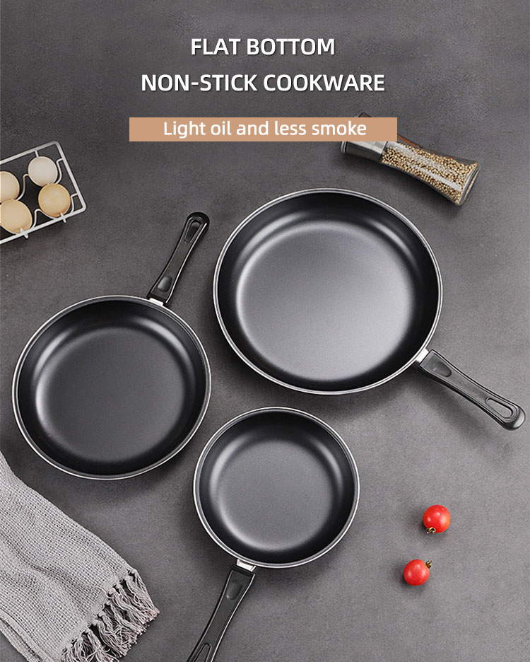 Wholesale TOP Seller 9-Inch Cooking Pot Non Stick Fry Pan Cookware Cast Iron Frying Pans With Anti-Heat Handle