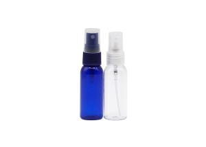 China Blue 50ml Empty Fine Mist Spray Bottle Plastic Cylinder wholesale