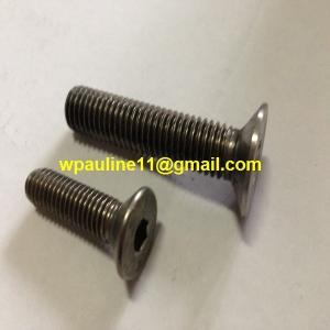 China AISI321 countersunk socket screws wholesale