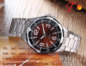 China Classic business style watch men watch with stainless steel band on sale