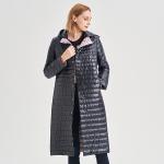 Sell Well New Type FODARLLOY Ladies warm hooded cotton-padded clothes slim long