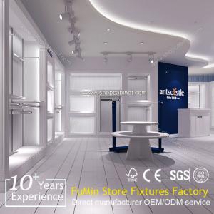 China metal clothes display retail shop pegboard clothes display shelf wholesale