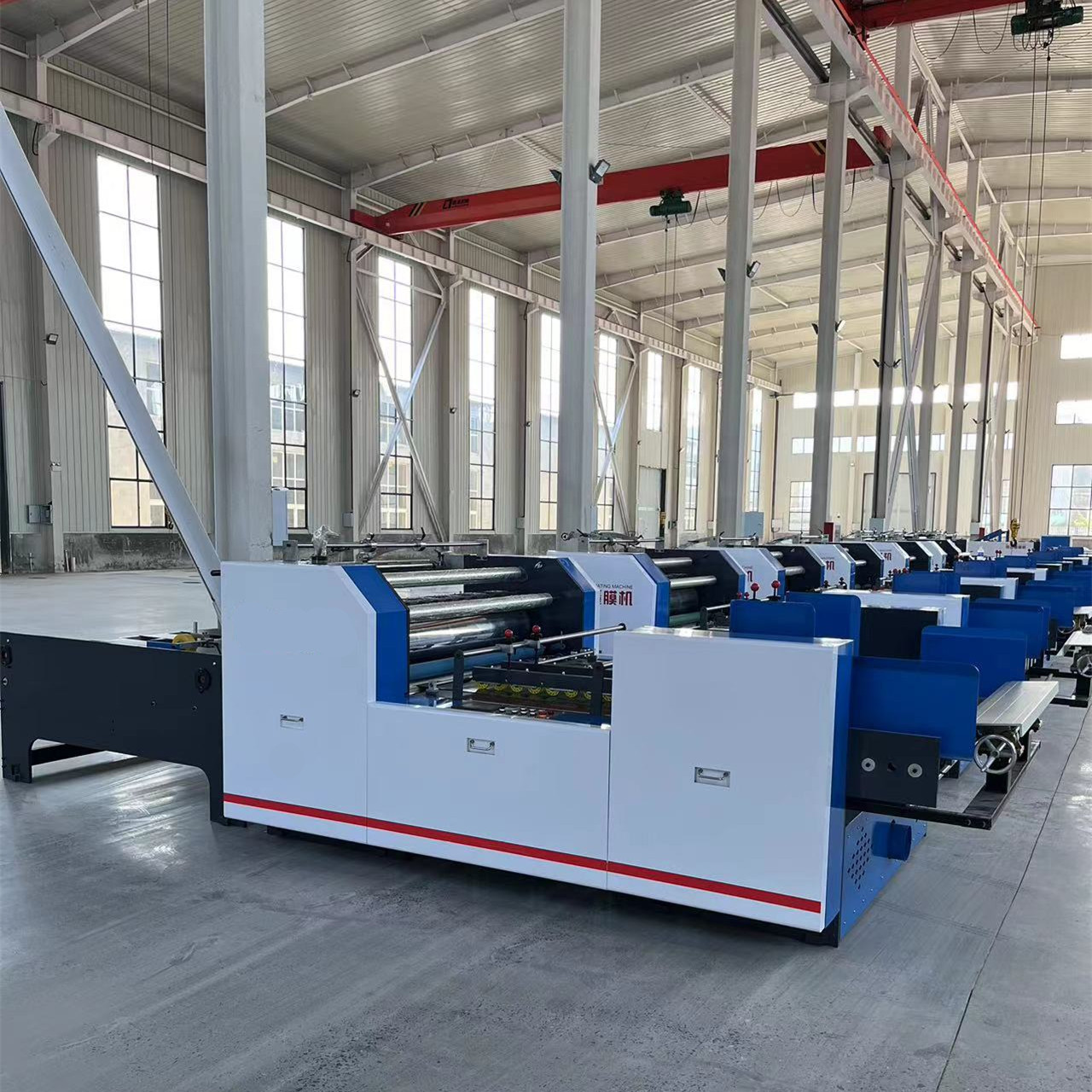 Corrugated Cardboard Semi Automatic Flute Laminator Coating Machine PLC