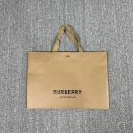 200pcs To 500pcs Gold Stamping Clothing Paper Bags Ribbon Handles Kraft Shopping