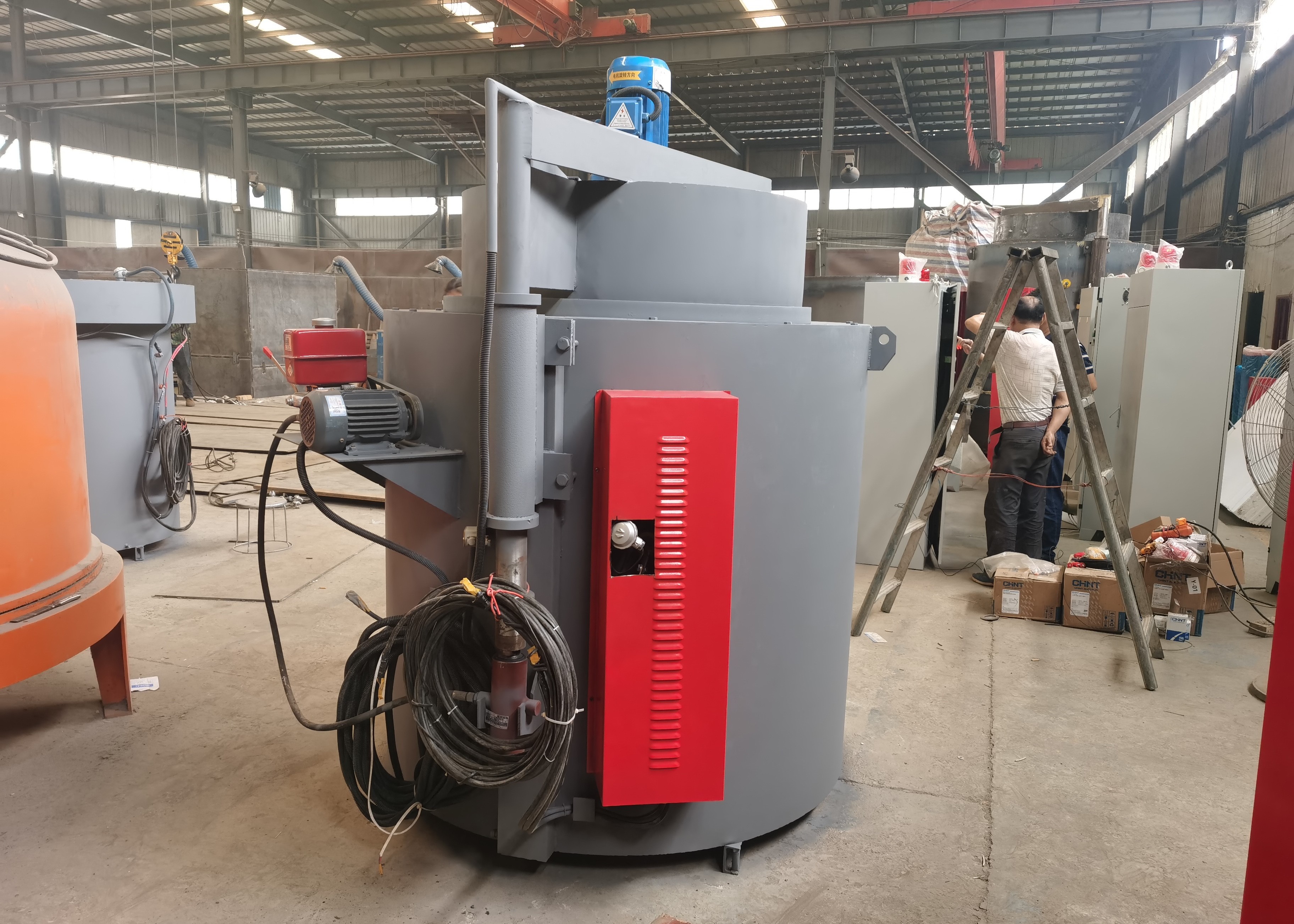 400kg Tempering Well Type Nitriding Furnace For Steel Workpieces