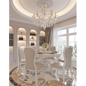 Waterproof Elegant Villa Bianca Patio Furniture Polyester Fibre Villa Home