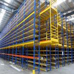 80*50mm Beam Q235B Warehouse Steel Mezzanine Rack 300kg/sqm