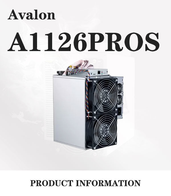 SHA256 Canaan Avalon Miner 3420W A1126PROS 60T For Bitcoin