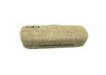 Indie Hipster Linen Hard Eyeglass Case , Optical Glasses Case