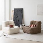 Classic Fashionable Waffle Fabric Sofa Hotel Retro Snuggle Chair