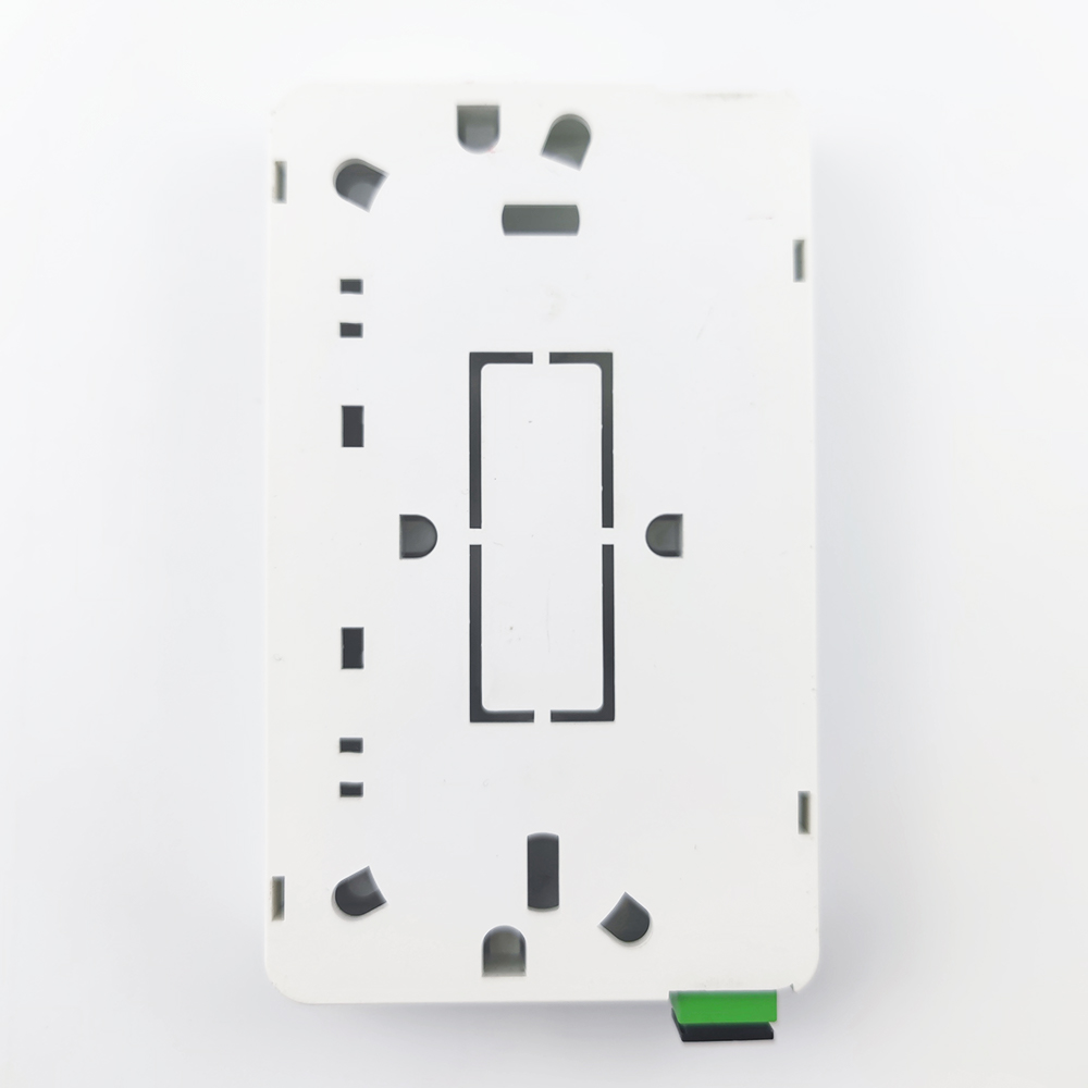 2 Cores SC APC Plastic Fiber Optic Faceplate Socket Panel for Indoor Network FTTH Cables