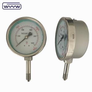 China Industrial Liquid Filled Pressure Gauge 63mm 100mm 150mm Options wholesale
