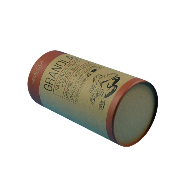 FDA 200mm height Kraft Paper Box Packaging for Oatmeal