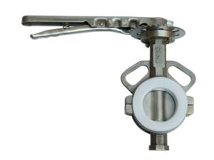 China Split Body Wafer Butterfly Valve SS Butterfly Valve Long Working Life wholesale