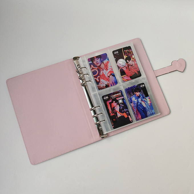 Viscose Pu Leather Card Collection Binder Macaron Flashy Laser